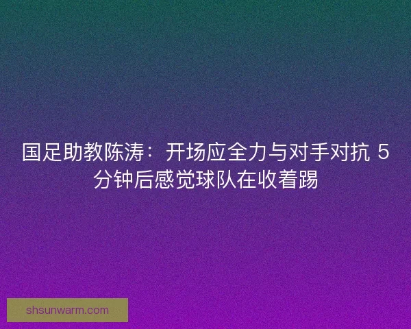 国足助教陈涛：开场应全力与对手对抗 5分钟后感觉球队在收着踢